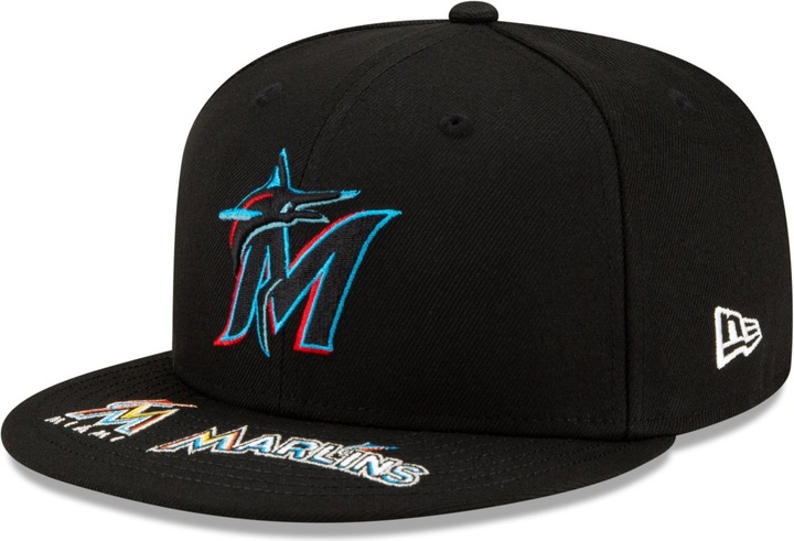 Produktbild New Era 59Fifty Cap - GRAPHIC VISOR Miami Marlins - 7 1/8 (7 1/8)