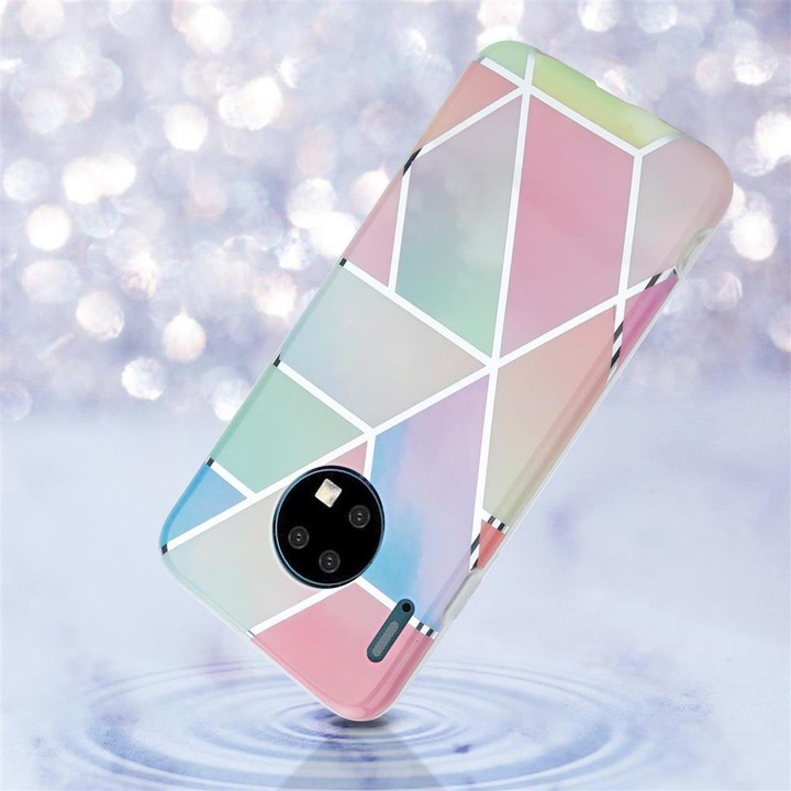 Produktbild Cadorabo IMD TPU Bunter Marmor Cover (Huawei Mate 30)