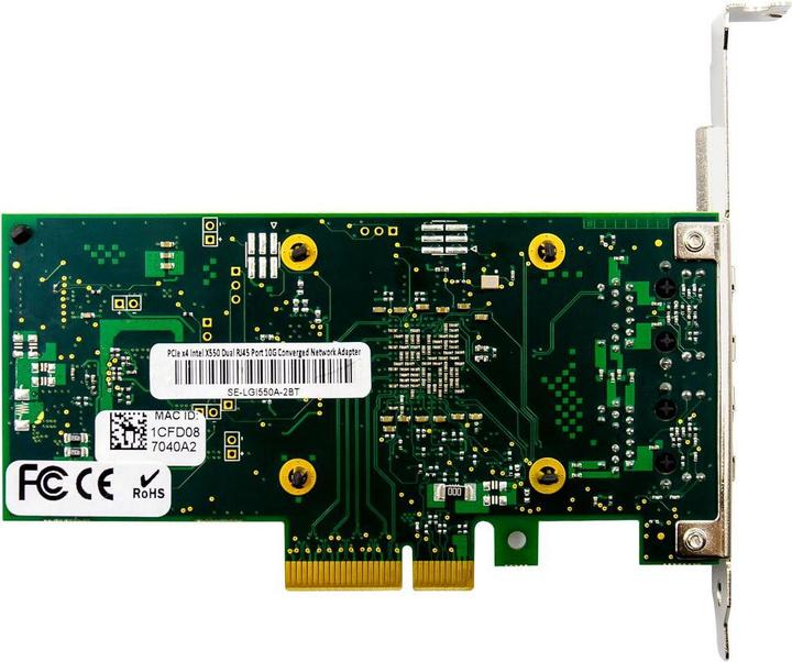 Actual product image MicroConnect Network Card PCIe x4 X550-T2 (PCI-E x4)