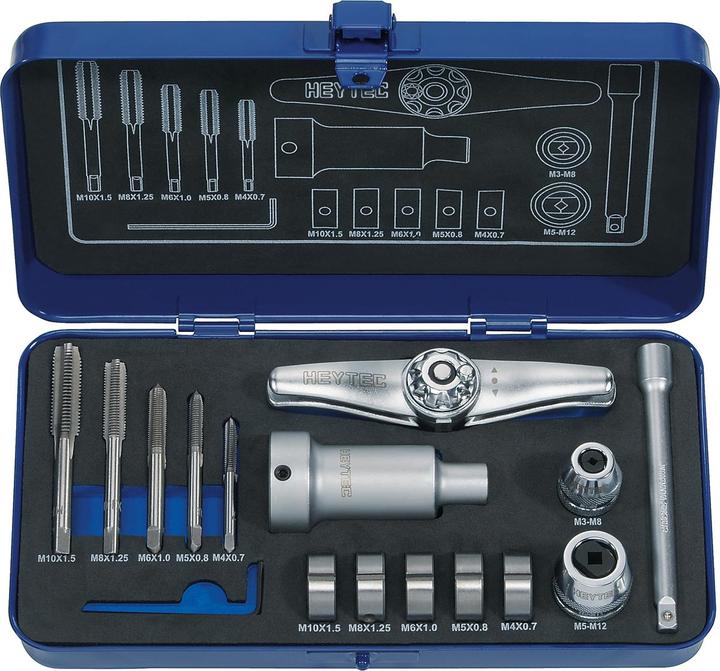 HEYTEC Jeu de tarauds 16 pcs.