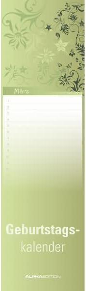 Immagine prodotto Calendario di compleanno Mini Floral (Speciale, Nessuna rilegatura, Tedesco)