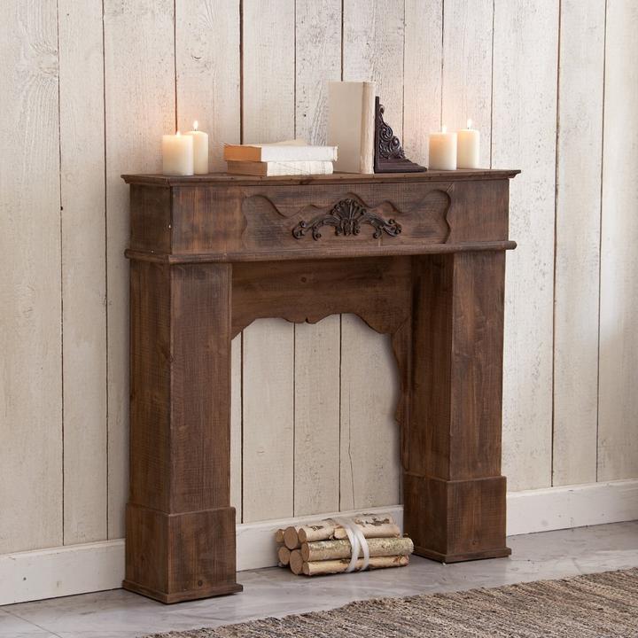 Actual product image Loberon Margaux fireplace console (102 x 21 x 97 cm)