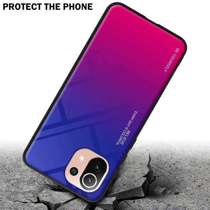 Actual product image Cadorabo TPU 2 colors glass envelope (Xiaomi Mi 11 Lite, Xiaomi Mi 11 Lite 5G, Xiaomi Mi 11 Lite 5G NE)