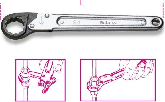 BETA Klucze Oczkowe Jednostronne Otwierane 13mm