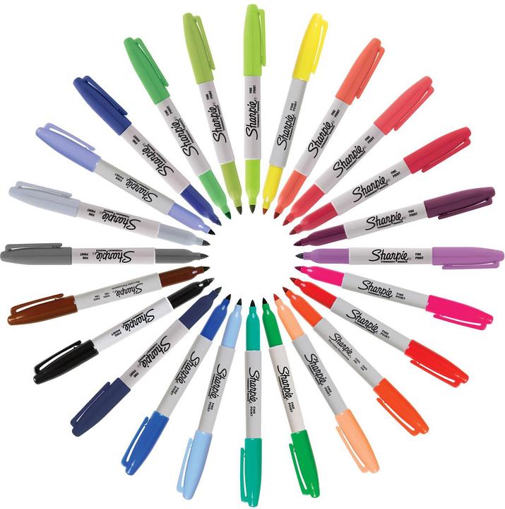 Produktbild Sharpie Marker Fein Rundspitze F 24er Cosmic Colours (multicolour, 1 mm, 24 x)