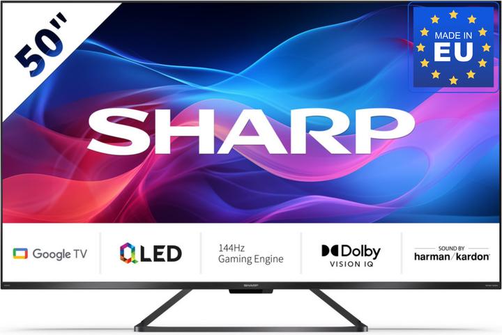 Sharp 50GR8265E | 50" | Smart TV | Google TV | 4K Ultra HD (50", GR8, QLED, 4K)