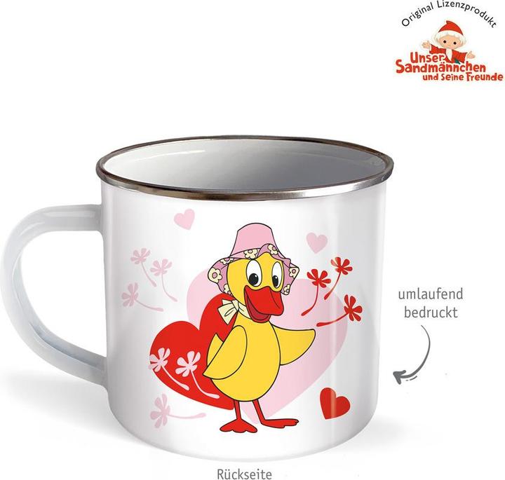 Actual product image Our Sandman enamel mug Schnatterinchen (300 ml)