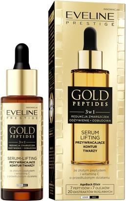 Produktbild Eveline Gold Peptide 3in1 Gesichtsserum Straffung Faltenreduktion Vitamin C 30ml (30 ml)