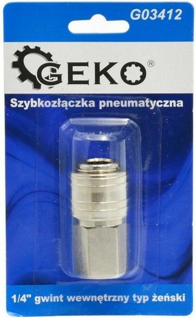 Actual product image GEKO Pneumatic quick coupling internal thread 1/4 (Hitch)