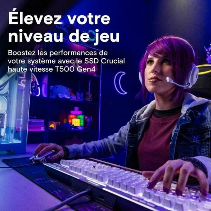 Actual product image Crucial T500 mit Kühlkörper (4000 GB, M.2 2280)