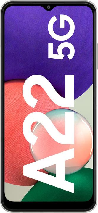 Produktbild Samsung Galaxy A22 5G EU (128 GB, White, 6.60", Dual SIM, 48 Mpx, 5G)