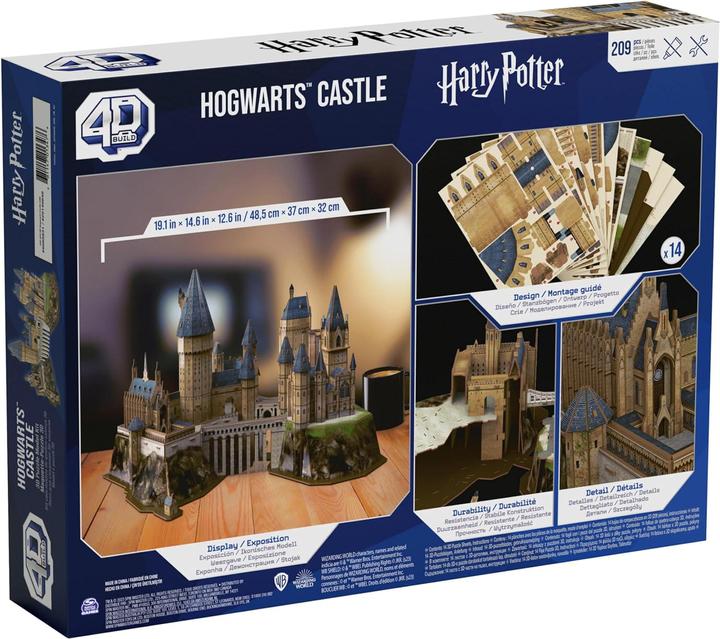 Actual product image Spin Master 4D PUZZLE Harry Potter Hogwarts Castle (209 pieces)