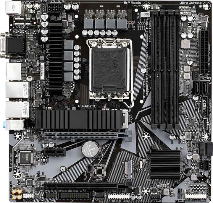 Image du produit Gigabyte MB GBT Intel 1700 Q670M D3H (LGA 1700, Intel Q670, mATX)