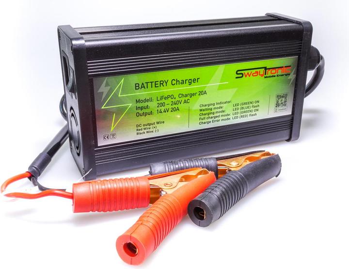 Swaytronic LiFePO 4 Battery Charger 14.6V 40A (14.60 V)