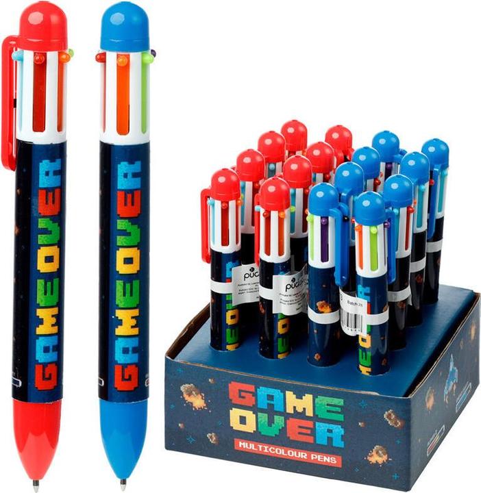 Image du produit Puckator Stylo multicolore Game Over (6 couleurs) (16x)