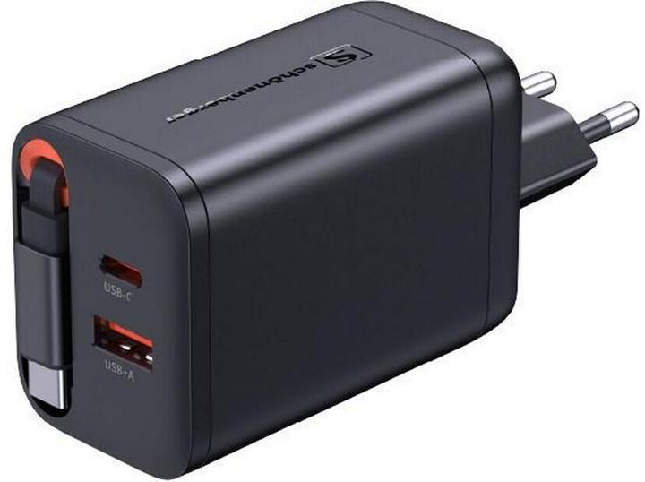 Produktbild Schönenberger 67W GaN 2-Port Fast Charger integr. USB-C Cable (67 W, 2 Ports)