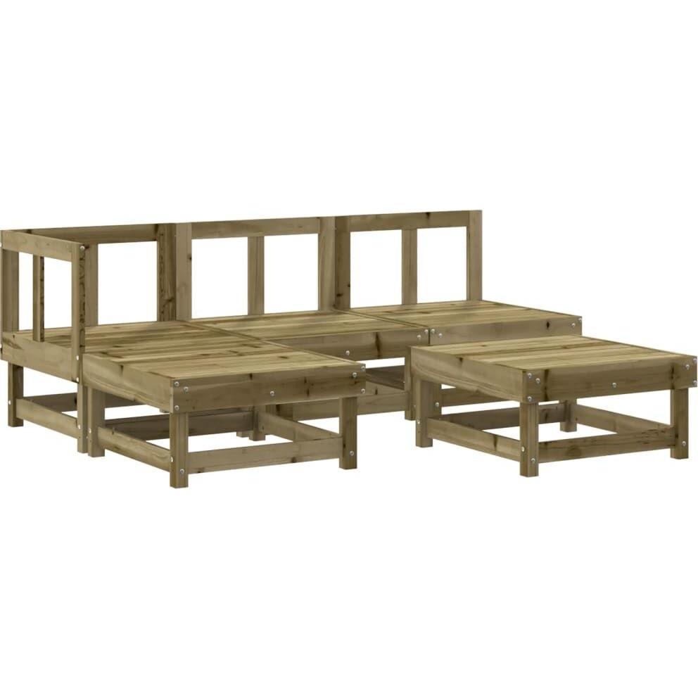 VidaXL, Gartenlounge, 5-tlg. Garten-Lounge-Set Kiefernholz Imprägniert,Material