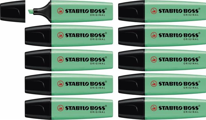 Produktbild STABILO Leuchtmarker Boss Original 10 Stück, Türkis (Türkis, 5 mm, 10 x)