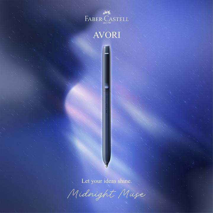 Immagine prodotto Faber-Castell Kugelschreiber Avori XB Midnight Muse (Blu, Blu scuro, 1x)