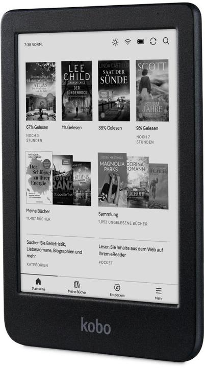 Image du produit Kobo Clara BW (6", 16 Go, Noir)