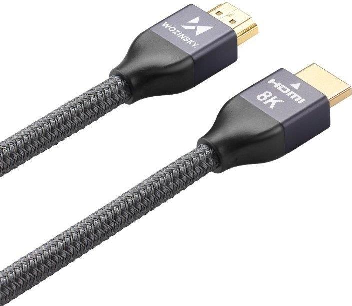 Immagine prodotto Wozinsky cavo HDMI 2.1 8K 60 Hz 48 Gbps / 4K 120 Hz / 2K 144 Hz 3 m argento (WHDMI-30) (3 m, HDMI, 2.1)