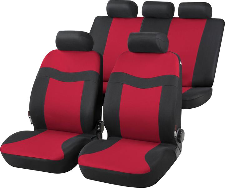 CarComfort Housse de siège auto Rockford set complet rouge