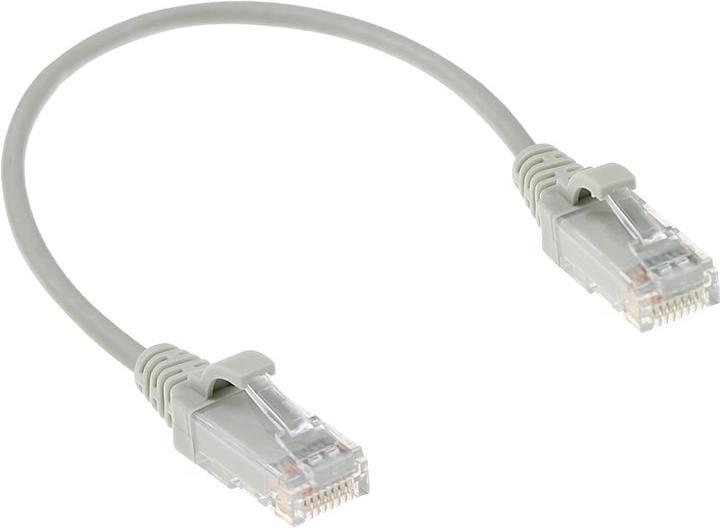 Produktbild Grey 5 meter LSZH U/UTP CAT6 datacenter slimline patch cable snagless with RJ45 connectors (U/UTP, CAT6, 5 m)