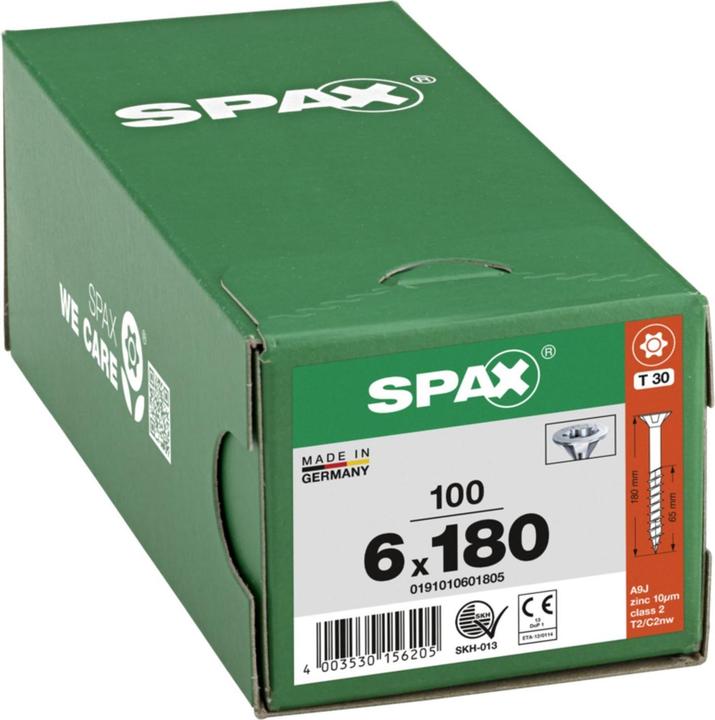 Produktbild Spax Senkmultikopf Bremsrippen T-Star Plus T30 Teilgewinde Wirox (100 Schrauben pro Stück)