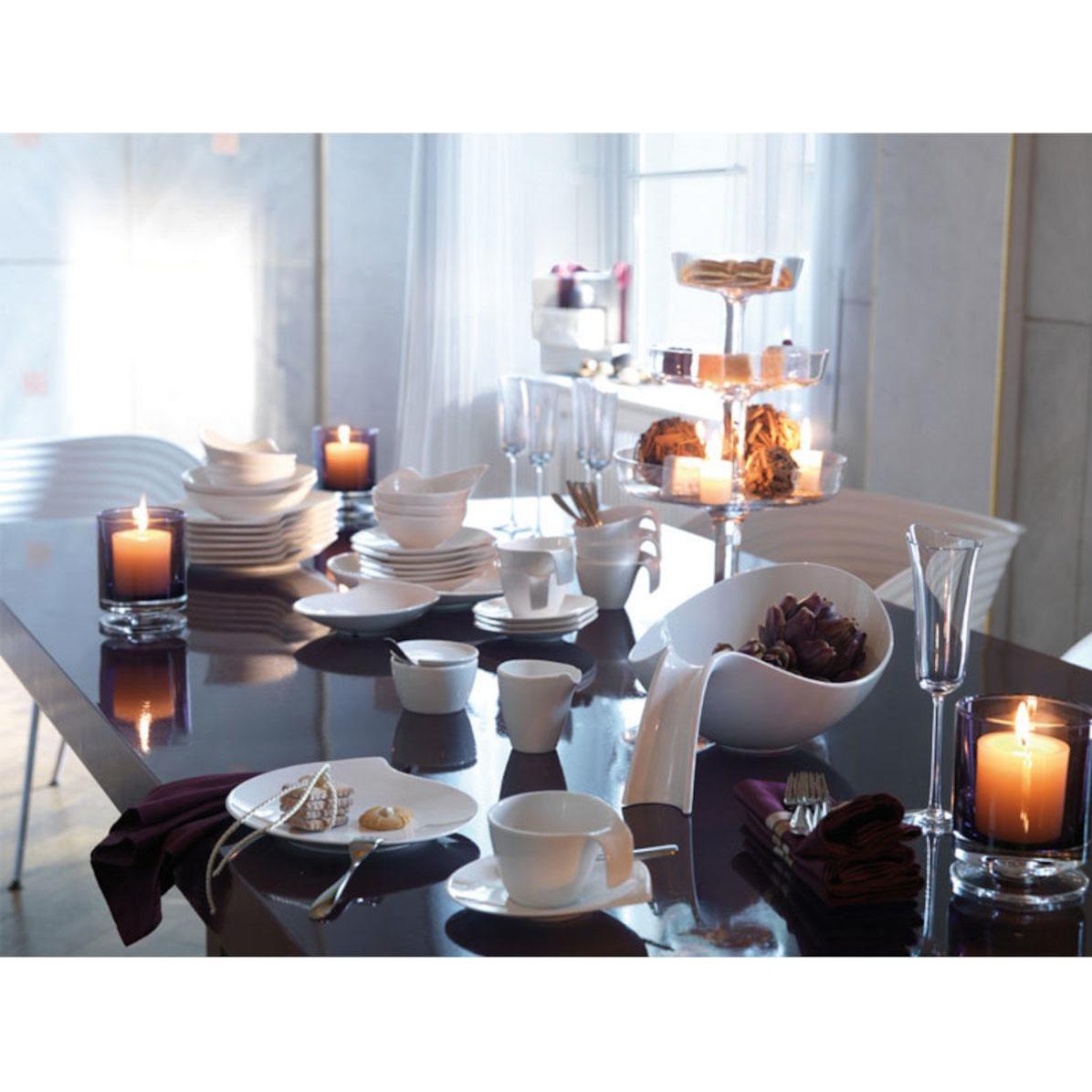 Thumbnail - Villeroy & Boch Suppenbol Flow, Schüssel + Schale, Weiss