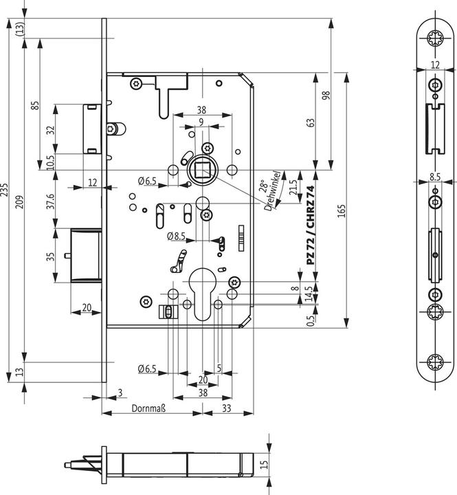 Produktbild BKS Panikschlösser B-23270