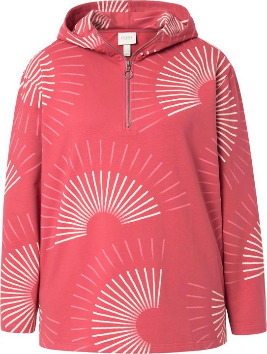 Produktbild Ulla Popken Hoodie, grafischer Druck, Kapuze, Langarm (42, 44)