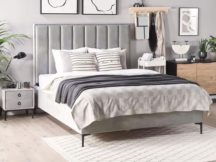 Image du produit Beliani Chambre à coucher ensemble complet 3 pièces gris 180 x 200 cm SEZANNE (180 x 200 cm)