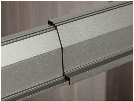 Actual product image Servetto Pull-out frame front/rear profile Papillon 560 - 800 mm anthracite