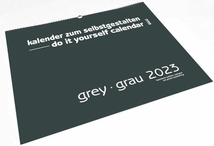 Produktbild Grey - Grau 2019 - Blanko Gross XL Format. Kalender zum Selbstgestalten (A2, Kein Einband, Deutsch)