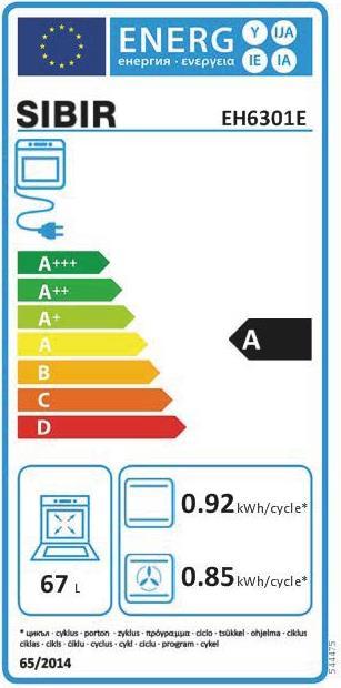 Energie-Label Sibir Eh6301e