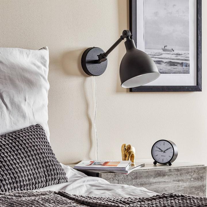 Actual product image By Rydens Bazaar mini wall lamp with plug black (E27)