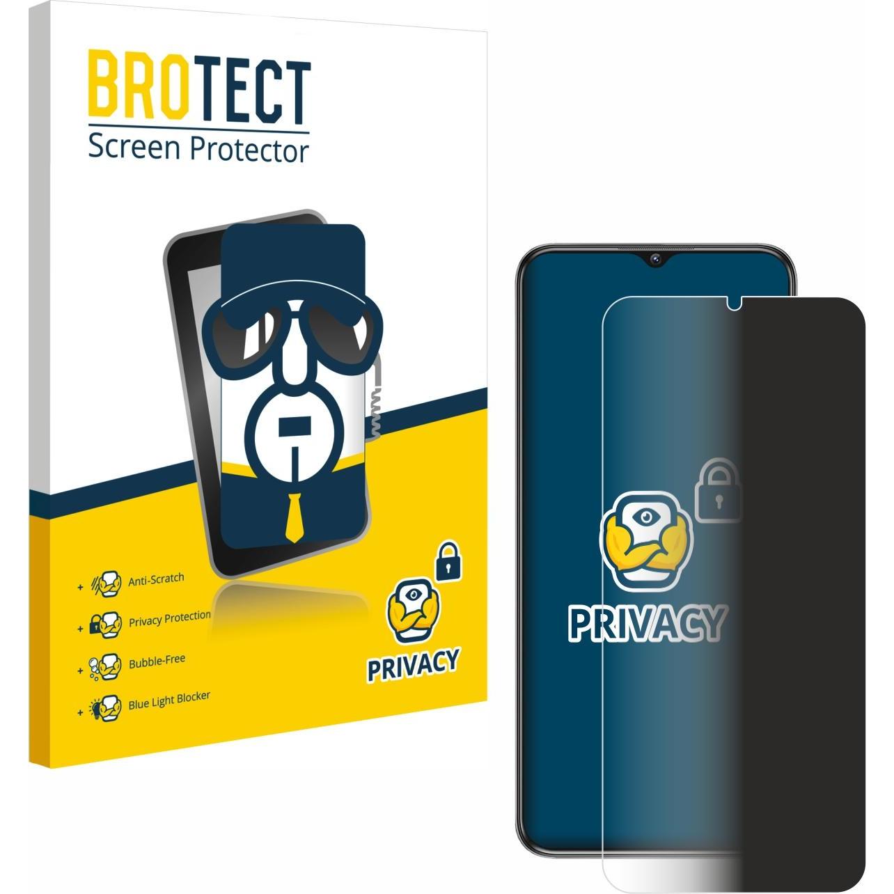 BROTECT Pellicola Privacy (1 Pezzo/i, F(x)tec Pro 1), Pellicola protettiva smartphone, Blu