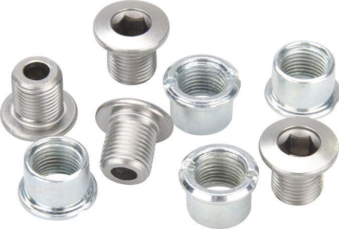 Actual product image Shimano Chainring bolts with nut M8x8.5 mm for double chainring (4 pcs.)