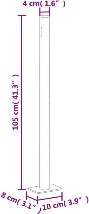 Produktbild vidaXL Seitenmarkise (3 m)