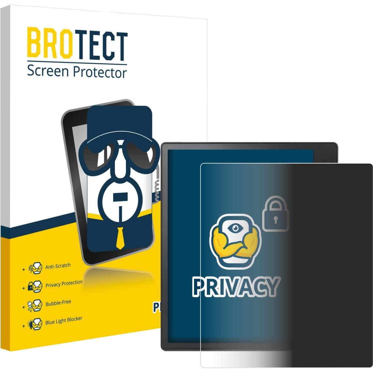 BROTECT Sichtschutzfolie Anti-Spy Privacy Folie Blaulicht-Schutz, eReader Zubehör, Blau