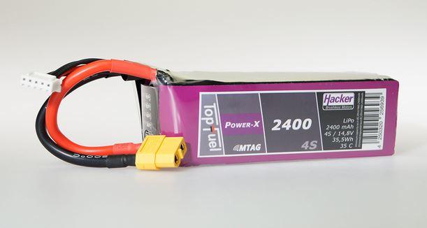 Produktbild Hacker LiPo Pack TF Power-X 2400mAh 4S MTAG (14.80 V, 2400 mAh)
