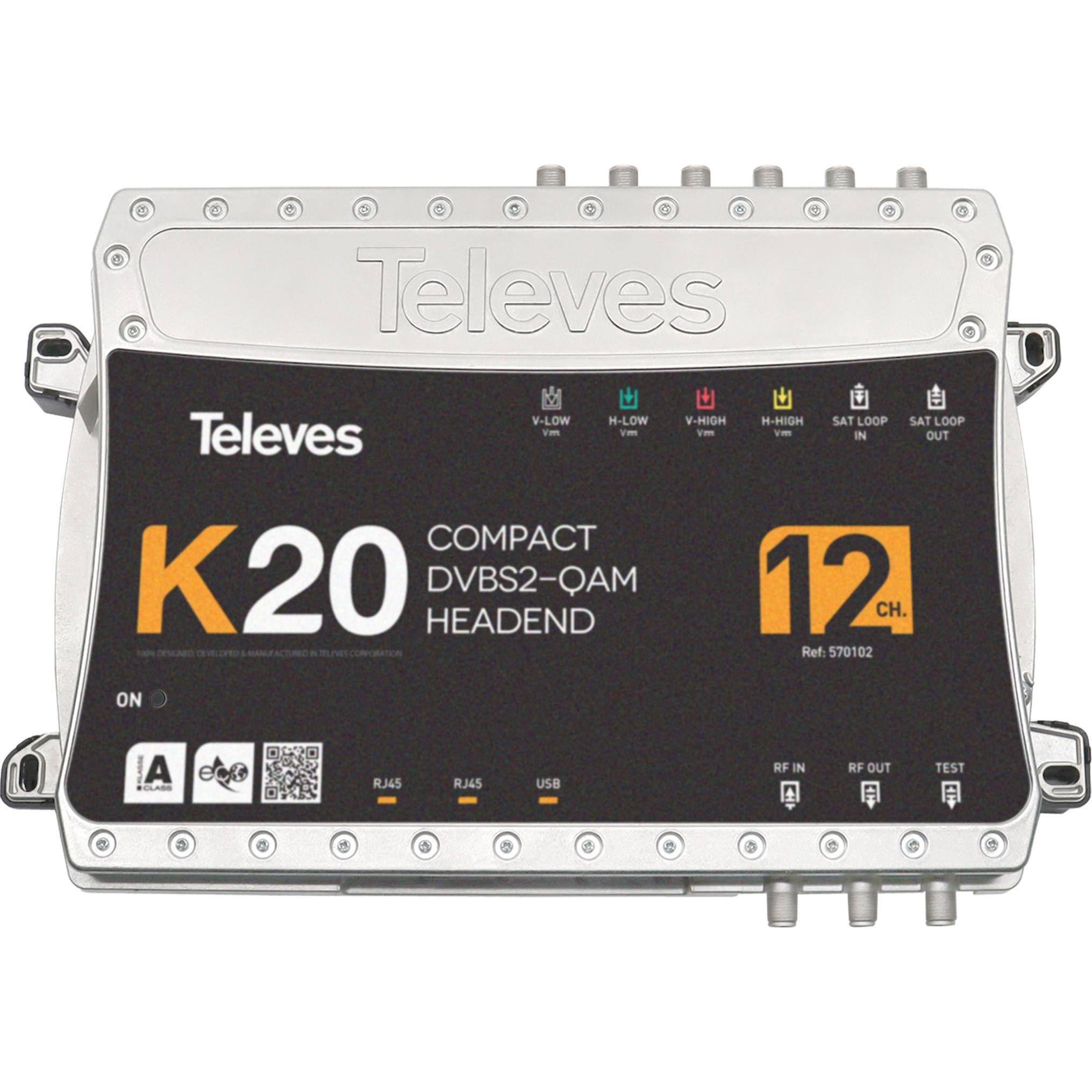 Televes Kompaktkopfstelle K20-12 12 Transponder,DVB-S2 in QAM, SAT Zubehör