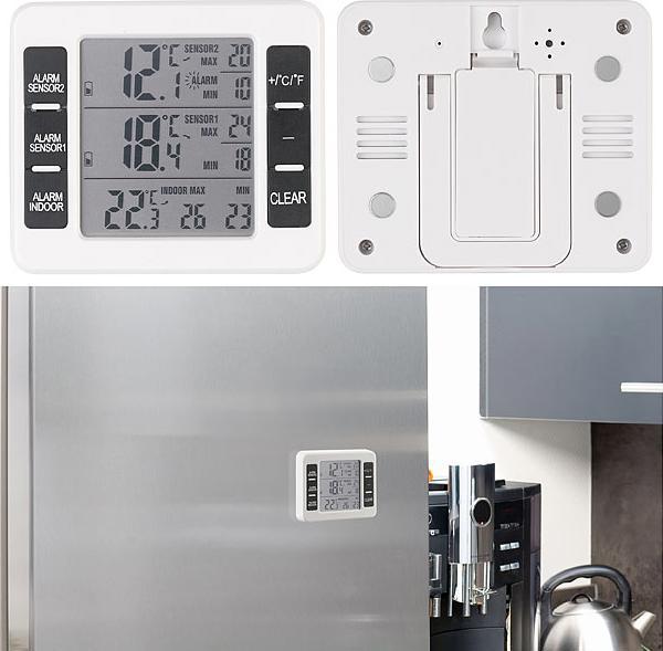 Produktbild Rosenstein & Söhne Digitales Funk-Kühl- & Gefrierschrank-Thermometer