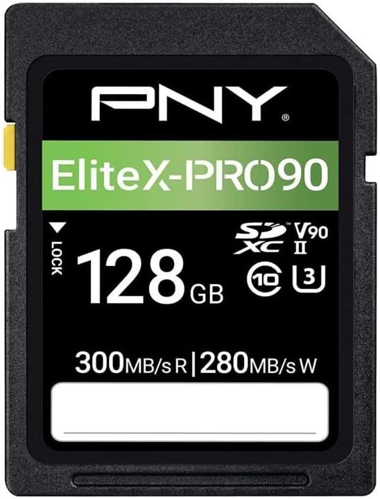 Produktbild PNY Memory Card 128GB SDXC X-PRO 90 UHS-II (128 GB, SDXC, U3, UHS-II)