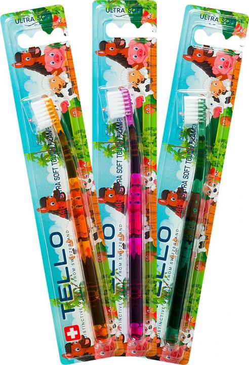 Actual product image Tello Junior Toothbrush 1 piece (Extra soft, 1x)