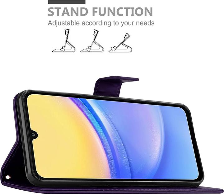 Produktbild Cadorabo Hülle für Samsung Galaxy A16 mit Blumen Muster (Samsung Galaxy A16)