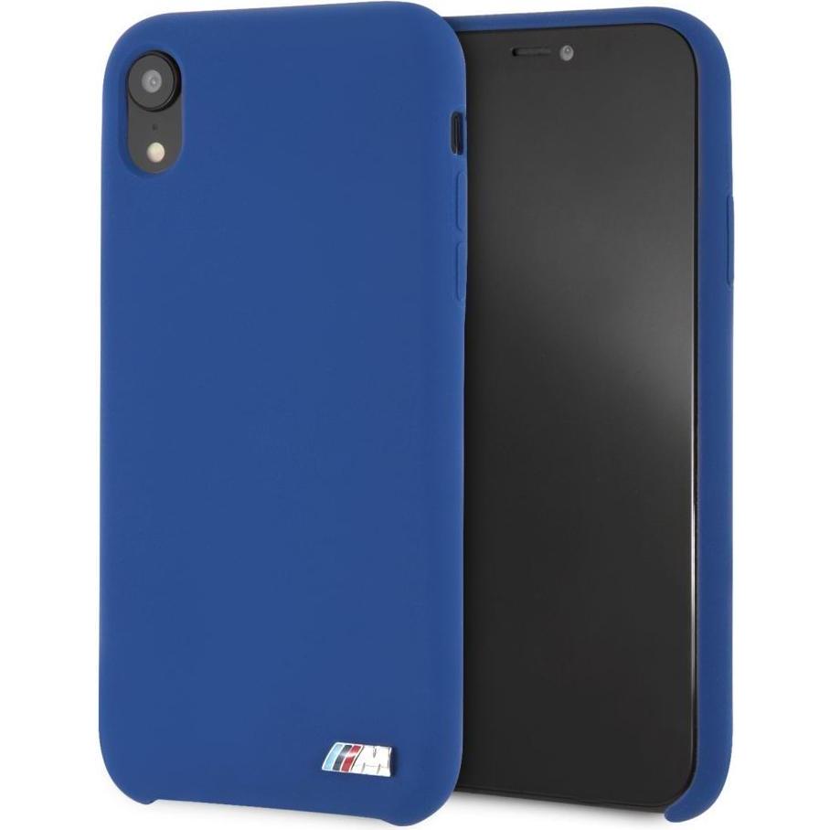 BMW Etui BMHCI61MSILNA iPhone Xr niebieski/navy hardcase Silicone M Collection (Apple iPhone XR) (BMHCI61MSILNA)