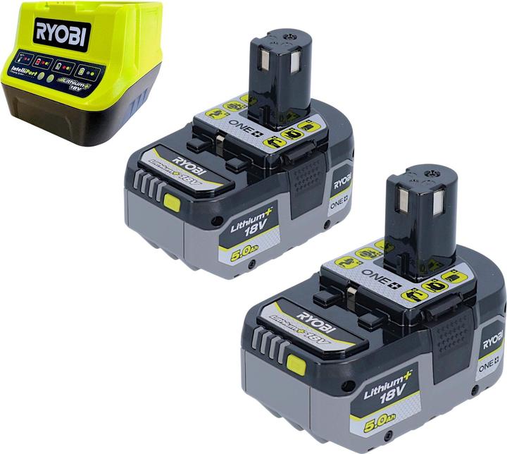 Image du produit Ryobi R18PL-0 Akku Hobel 18 V 82 mm + 2x Akku 5,0 Ah + Ladegerät