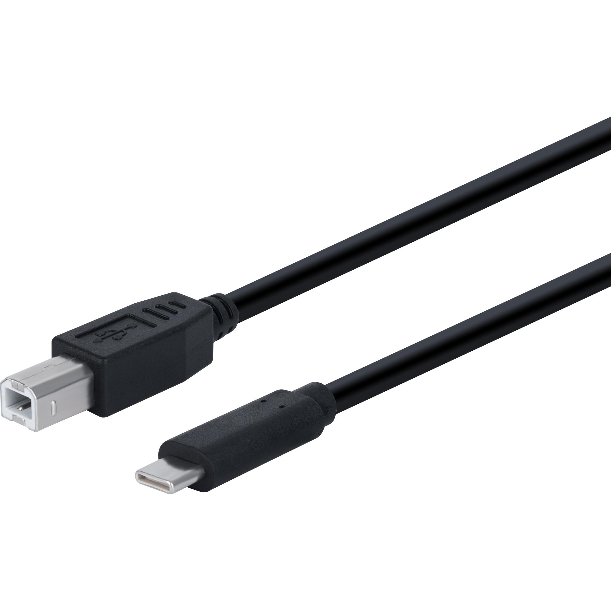 Fuj Tek USB-C to USB-B Cable, 5m (5 m, USB 2.0), USB Kabel
