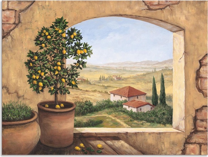 Produktbild Artland Fenster in der Toskana T5ZG (80 x 60 cm)
